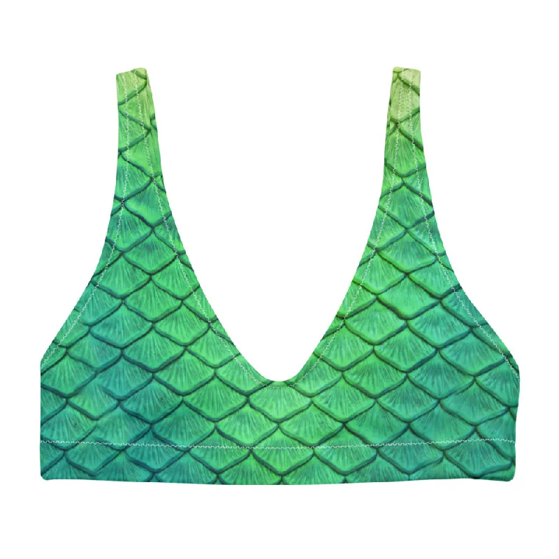 tankini swimsuitShoal Green Recycled Padded Bikini Top