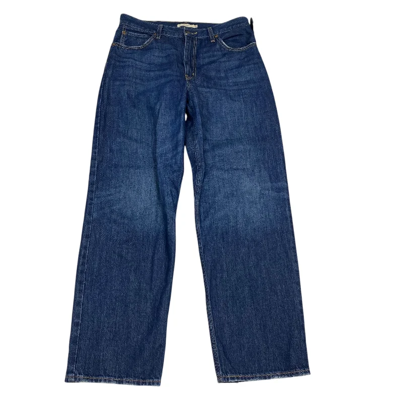 Jeans with a dark wash and subtle fading for a classic and timeless lookJeans Boyfriend By Levis In Blue Denim, Size: 8