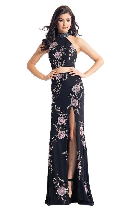 Spring dresses for blossoming stylesRachel Allan Prom Long Two Piece Floral Dress 6086