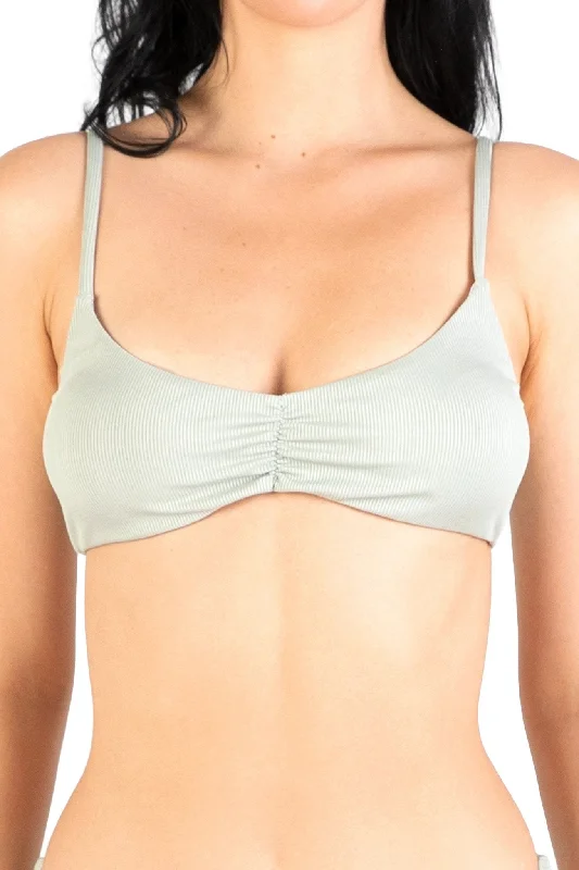 swimsuit with built-in braOlive Fold Bikinis Top