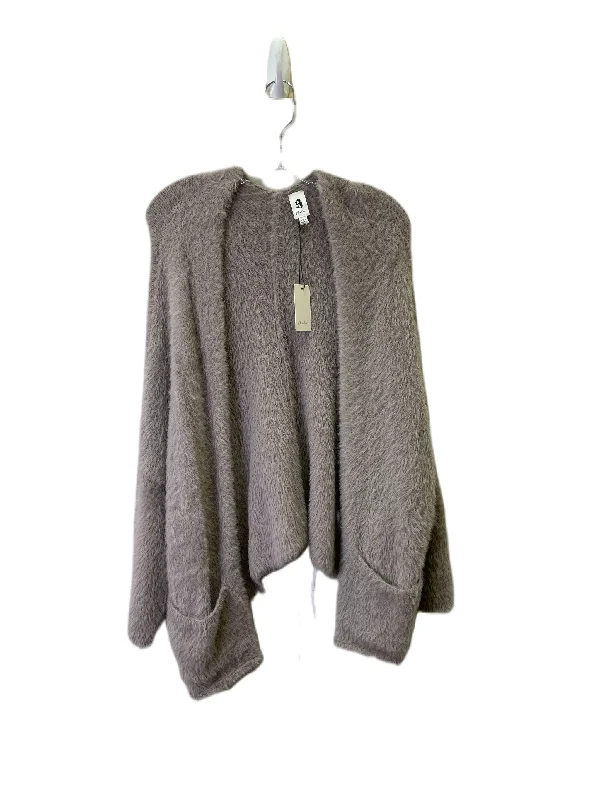 Oversized women's sweaterSweater Cardigan By flawless In Taupe, Size: S