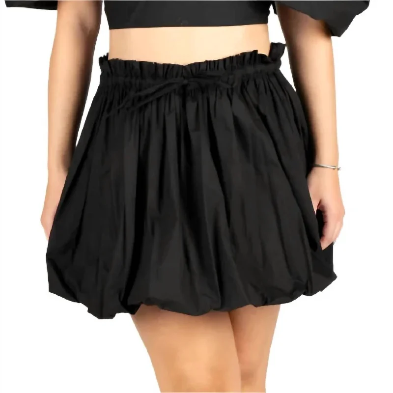 Mermaid women's skirtsKayla Poplin Skirt In Black