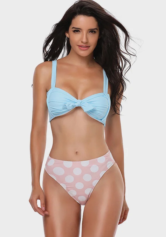 chlorine-resistant swimsuitBenvi Dot Print Bikini