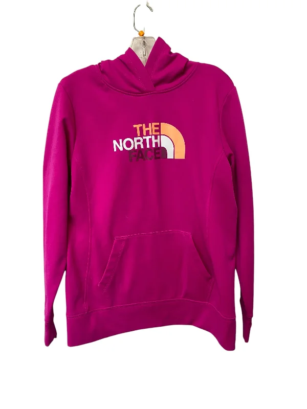 women's hooded jumpers with a smooth exteriorSweatshirt Hoodie By The North Face In Pink, Size: L