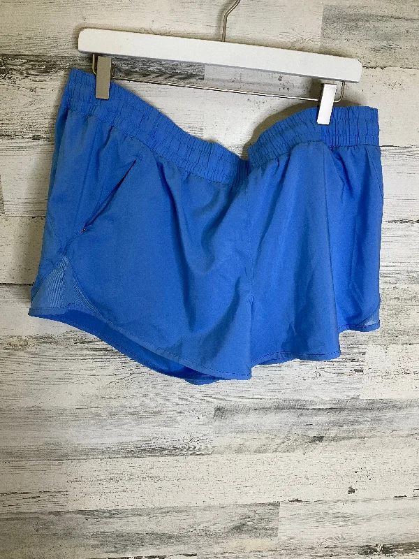 Solid color women's trousersBlue Athletic Shorts All In Motion, Size Xl