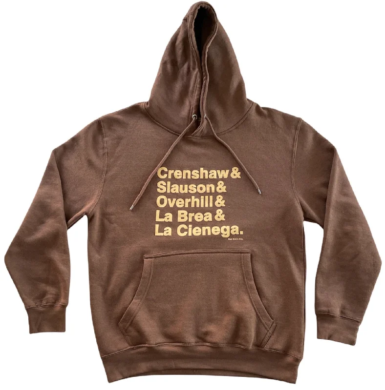 women's hooded sweatshirts with a pullover design and no zippers or buttonsBrown & Hoodie