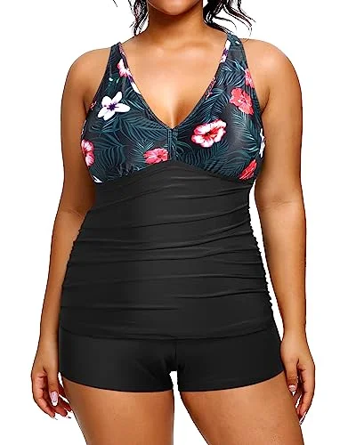 chic swimsuitPlus Size Swimsuits Tummy Control Tankini