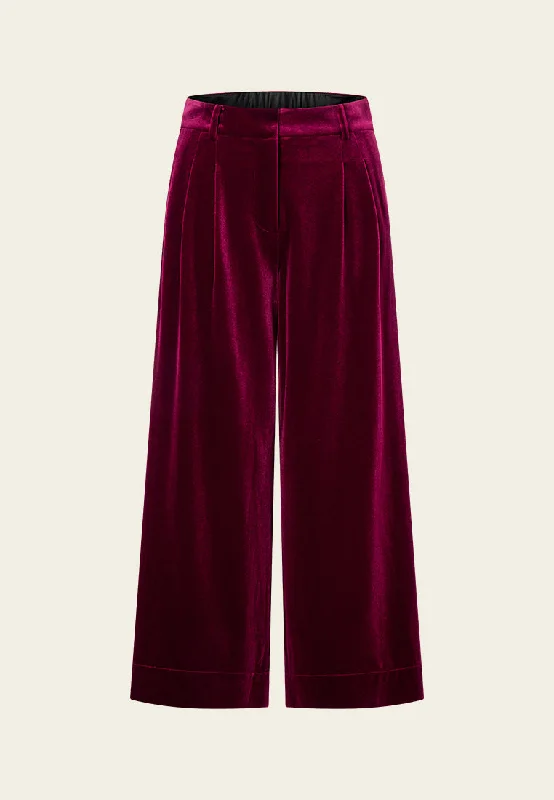 Party women's mini-skirtsWide-leg Velvet Trousers