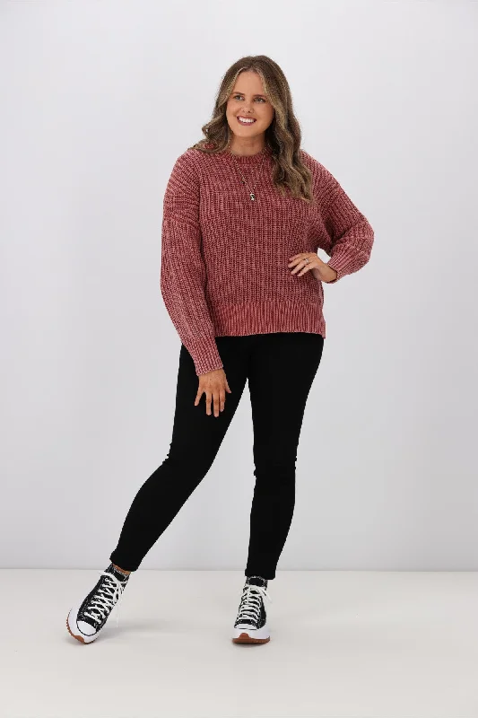 Glitter women's sweaterFoxwood Winnie Knit Crew Apple Butter