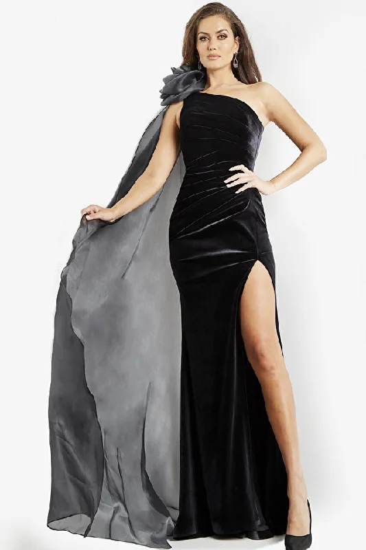 Layering dresses for versatile stylingJovani 08116 Long Formal Evening Cape Dress