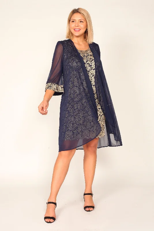 Statement dresses for making a fashion statementR&M Richards 7312W Plus Size Short Jacket Dress