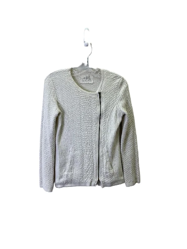 Burgundy women's sweaterSweater Cardigan By Anthropologie In Cream, Size: S