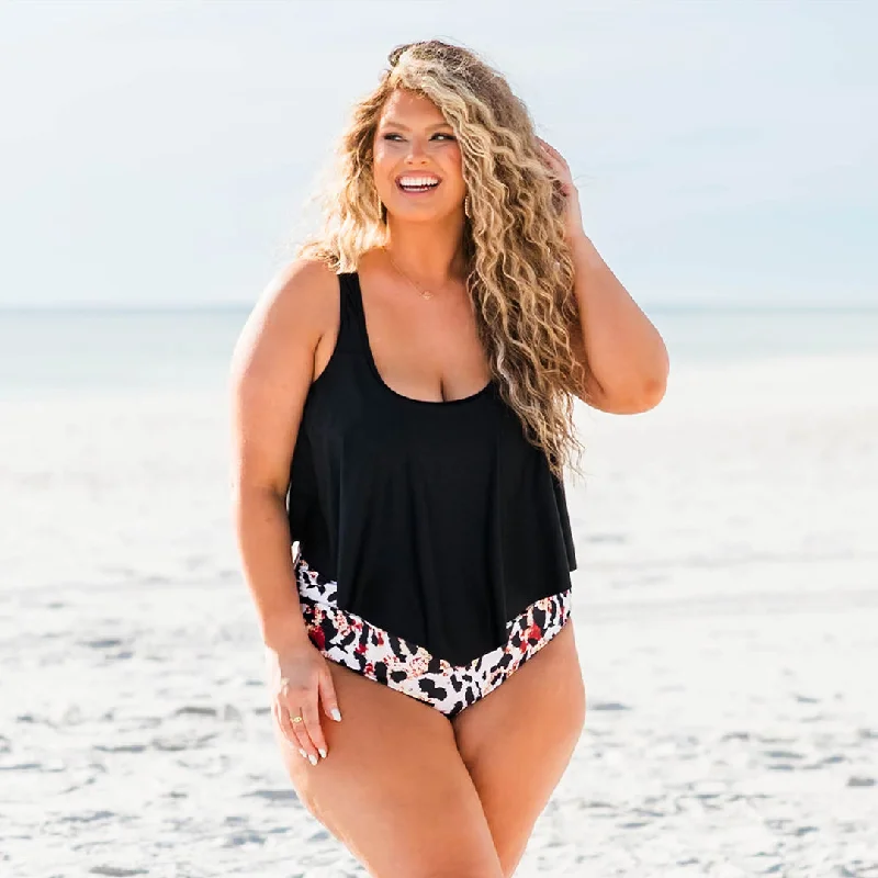 spandex swimsuitBeach Sweetheart Swim Top, Black