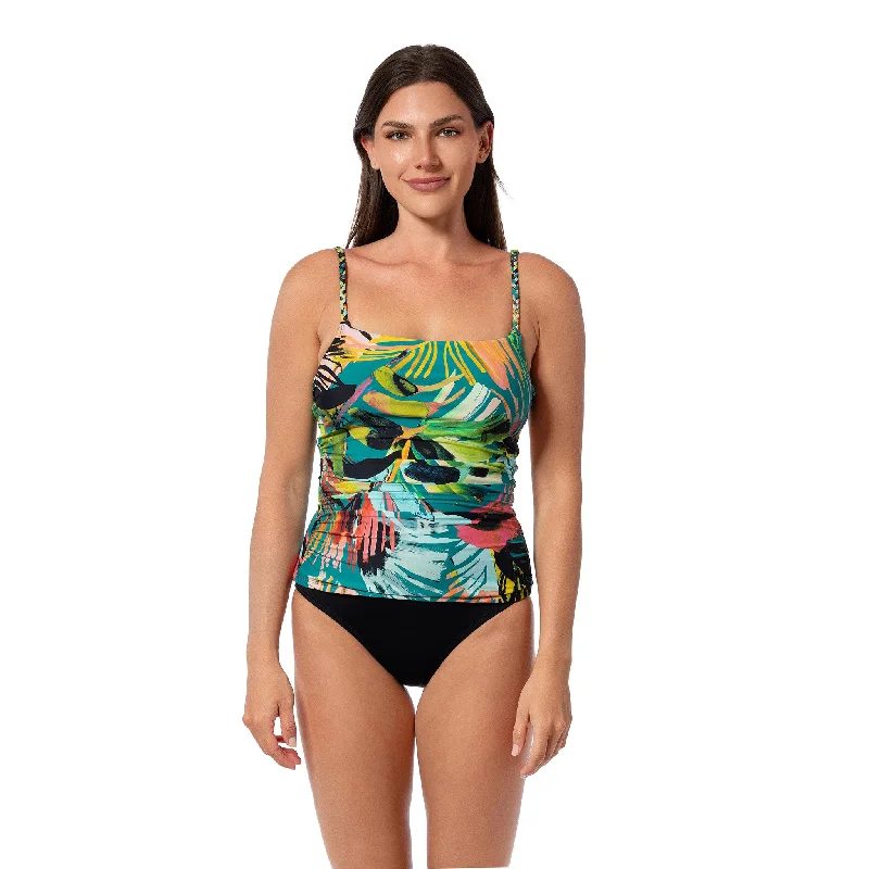 swimsuit with a high waistbandSUNSET MAGIC EDEN CAMI TANKINI TOP