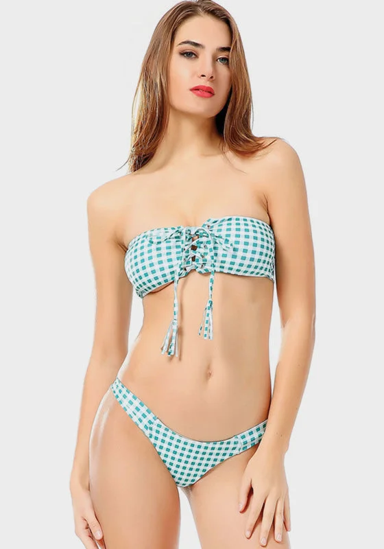 swimsuit for pool partiesVilla Print Push Up Bikini