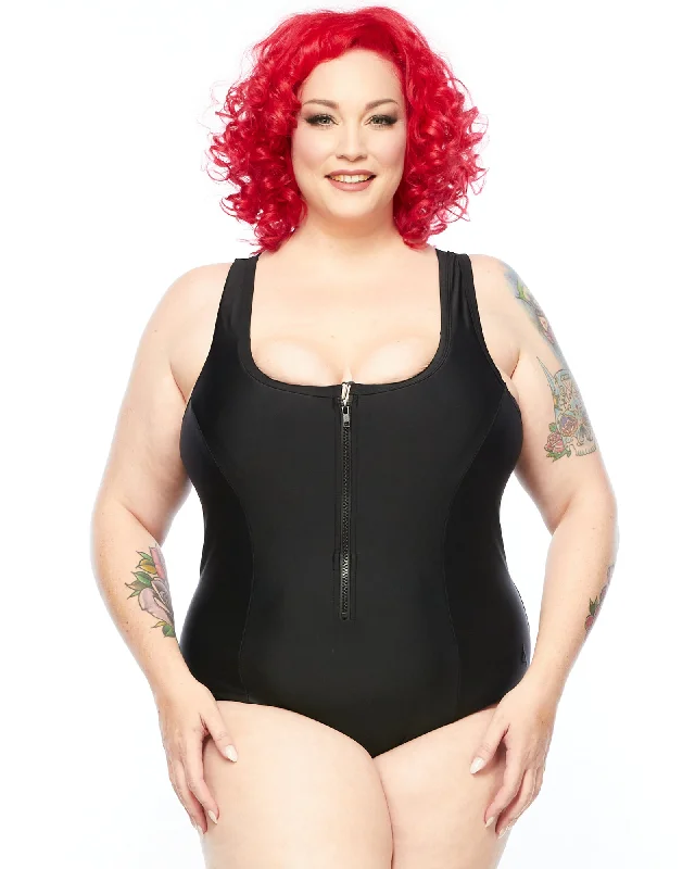 swimsuit for summer festivalsRacer Back Swimsuit Zip (E-G)