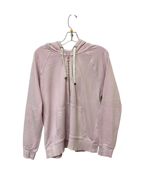 women's hooded pullovers with short sleevesAthletic Sweatshirt Hoodie By Athleta In Pink, Size: M