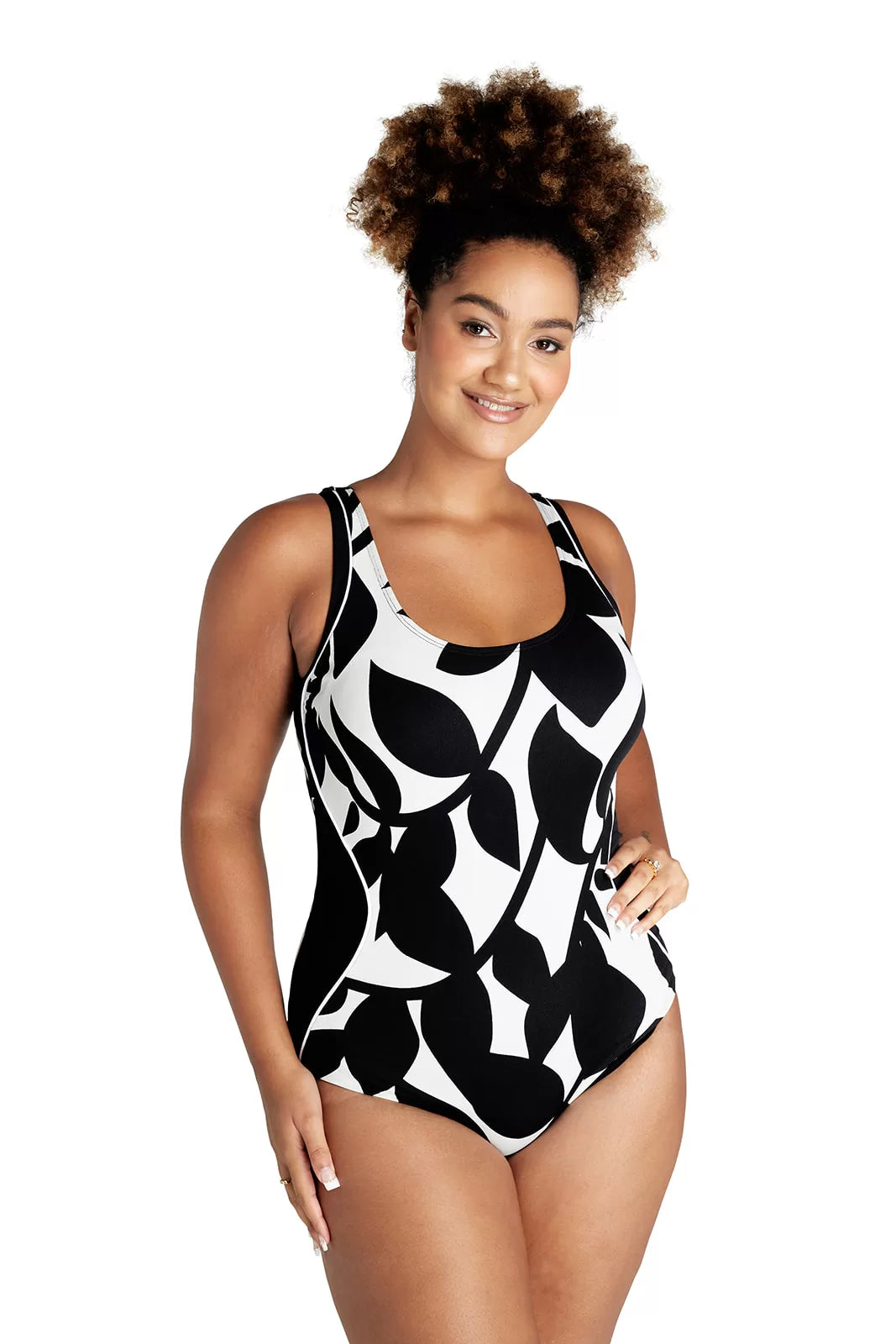 solid-color swimsuitGenevieve Chlorine Resistant Swimsuit