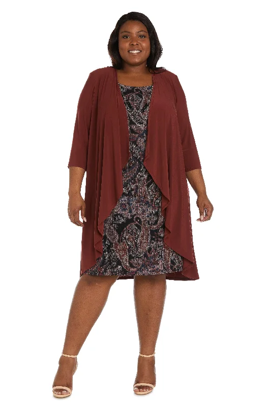 Lantern sleeve dresses for womenR&M Richards 9207W Plus Size Short Jacket Dress