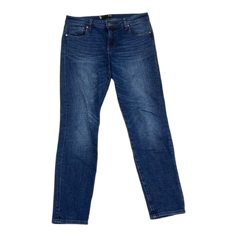 Jeans with a relaxed fit and slight flare at the legs for a retro vibeJeans Boyfriend By Kut In Blue, Size: 4