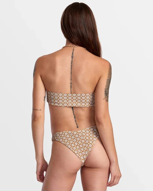 swimsuit with a ruched bodiceLotus V-Front French Bikini Bottom