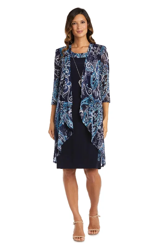 Synthetic dresses for budget-friendly optionsR&M Richards 9187 Short Two Piece Jacket Dress