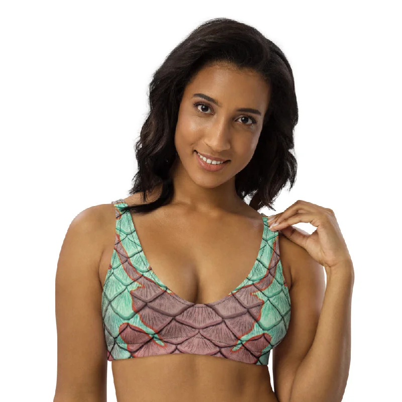 cut-out swimsuitThe Nautilus Recycled Padded Bikini Top