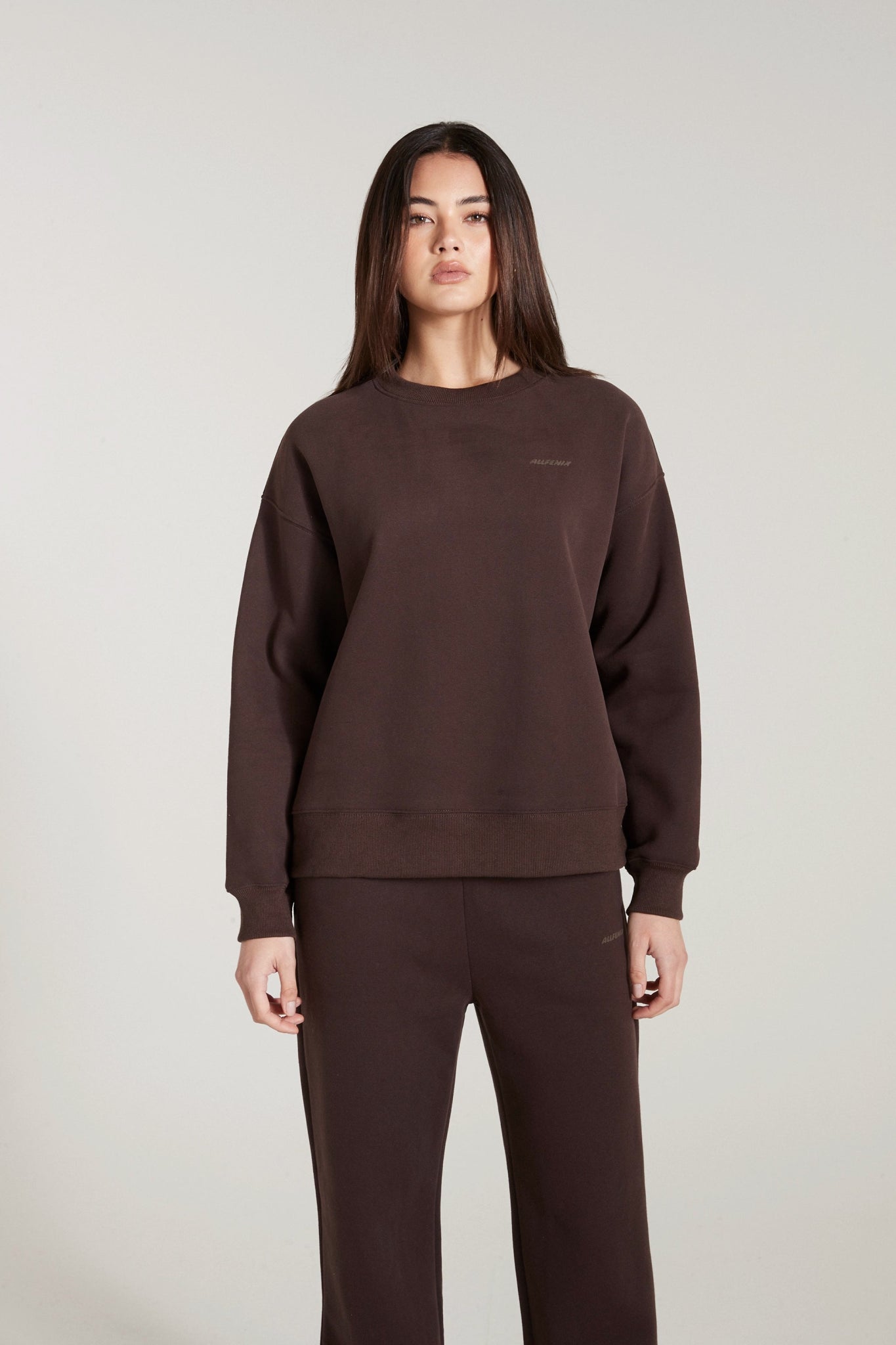 women's hooded sweatshirts with a shredded appearanceAll Fenix Signature Crew Sweater