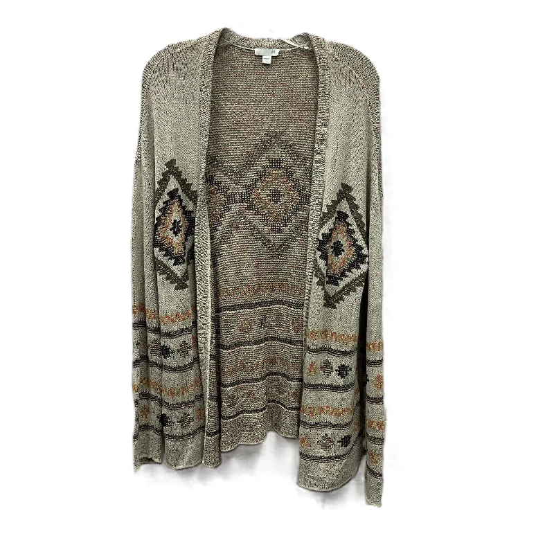 Layering women's sweaterSweater Cardigan By J. Jill In Tan, Size: L