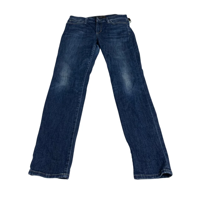 Jeans with a faux leather patch at the back pocketJeans Designer By Joes Jeans In Blue Denim, Size: 8