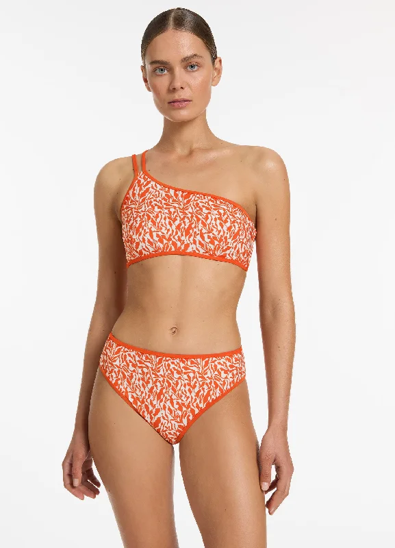 competitive swimsuitSereno Ditsy Full Coverage Bikini Bottom - Coral