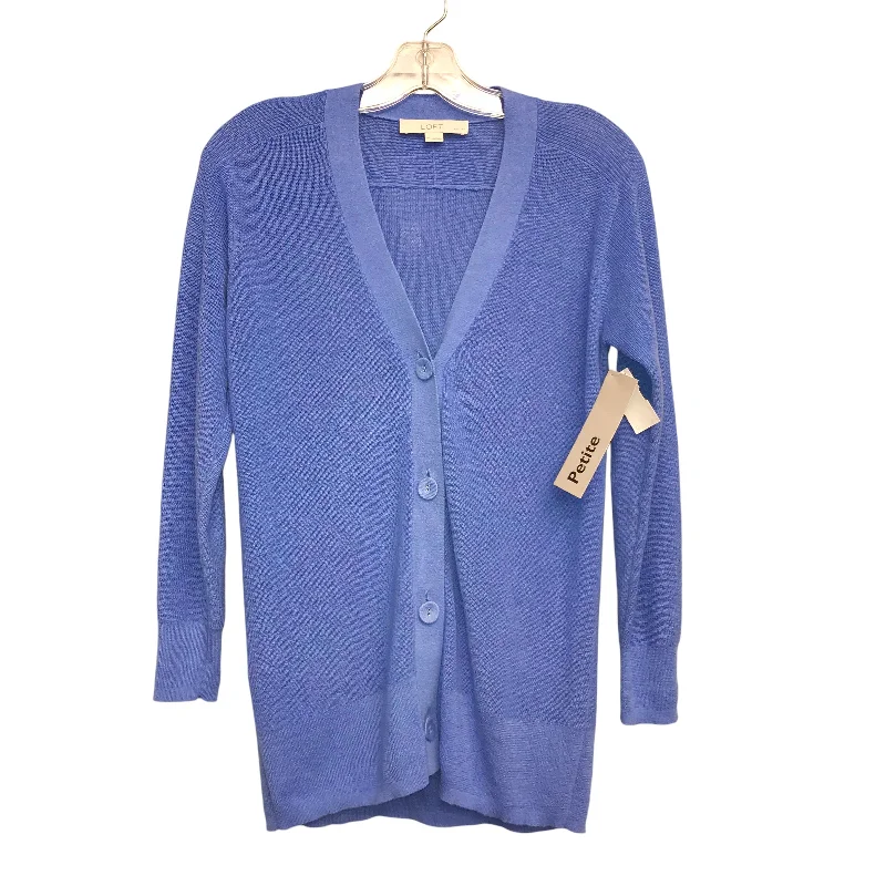 Embellished women's sweaterSweater Cardigan By Loft In Blue, Size:Mp