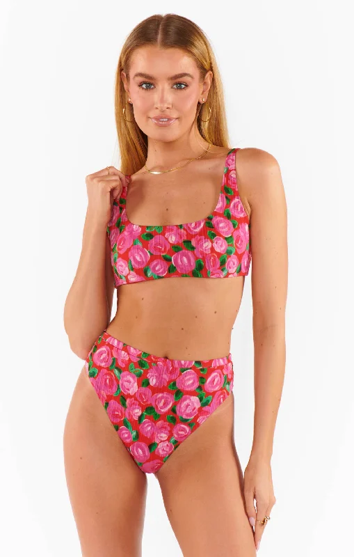 two-piece swimsuitSanibel Top ~ Rosie Blooms Micro Rib