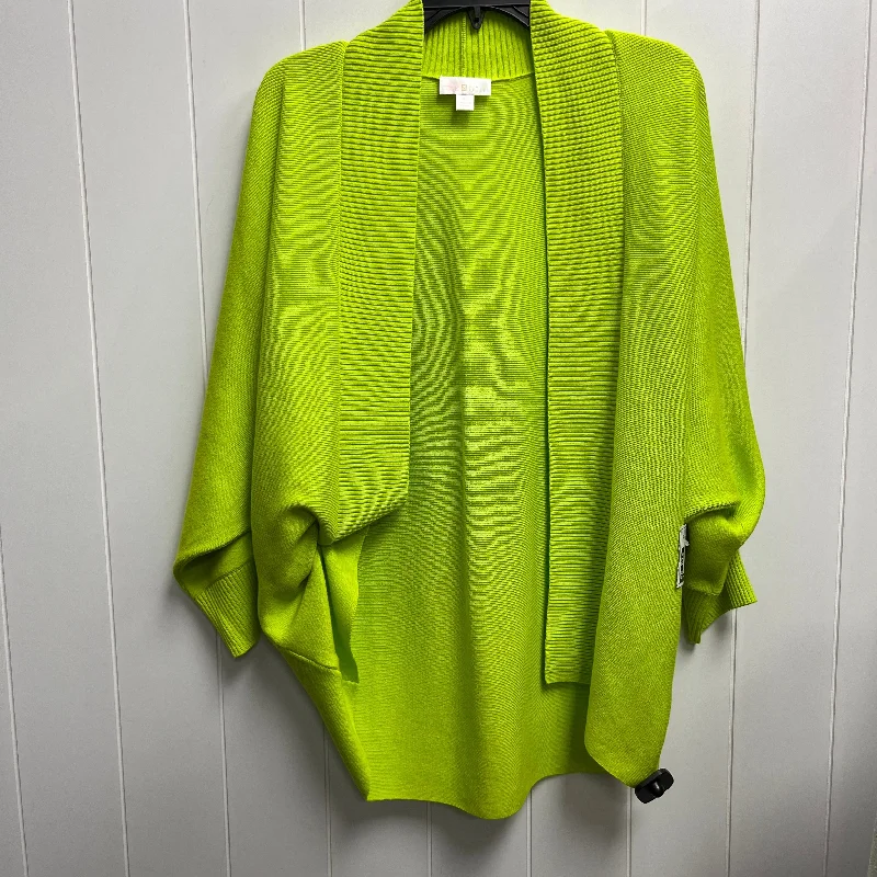 Cropped women's sweaterSweater Cardigan By Belle By Kim Gravel In Green, Size: Xs