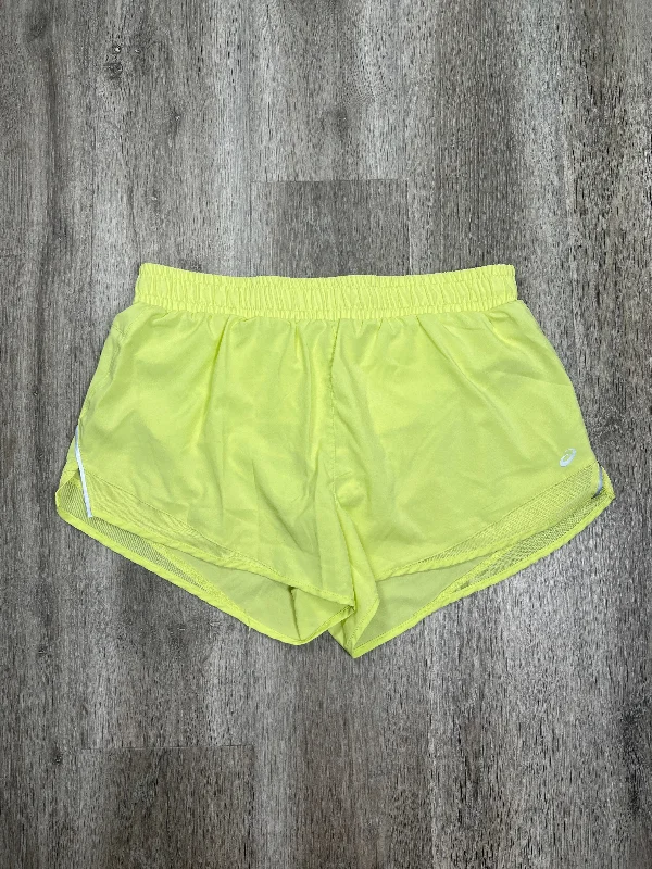 Party women's mini-skirtsYellow Athletic Shorts Asics, Size Xl