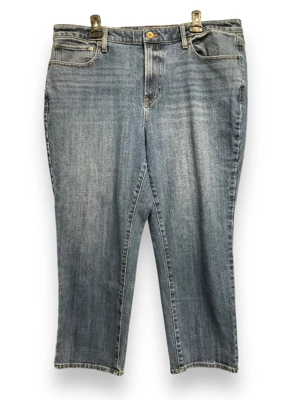 Jeans with a relaxed fit for everyday comfortJeans Straight By Talbots In Blue Denim, Size: 18