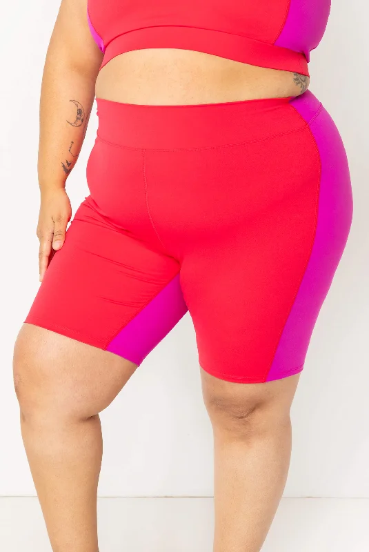 swimsuit for relaxation9 Inch Swim Shorts - Colorblock Fuchsia