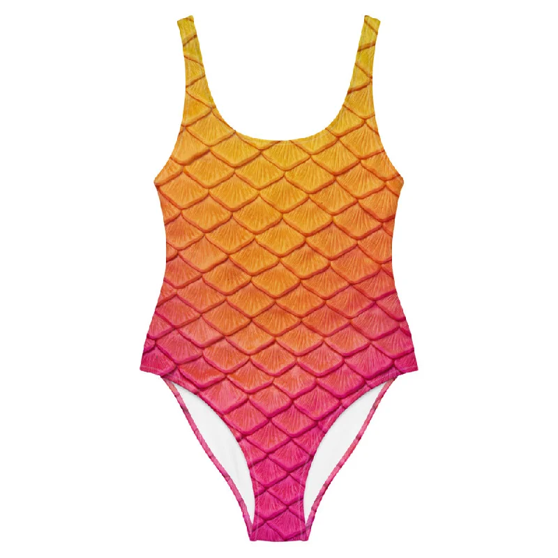 swimsuit for water sportsHibiscus Bliss One - Piece Swimsuit