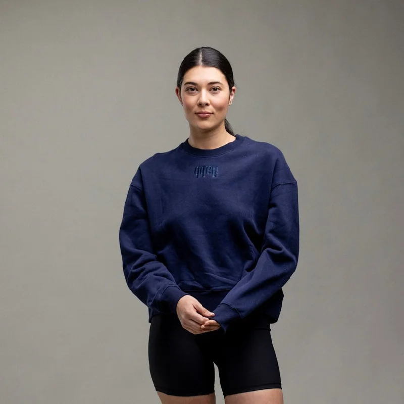 Button-down women's sweaterIlabb Morris 75 Extra Crew Navy