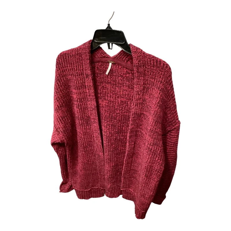 Fair trade women's sweaterSweater Cardigan By Free People In Red, Size: Xs