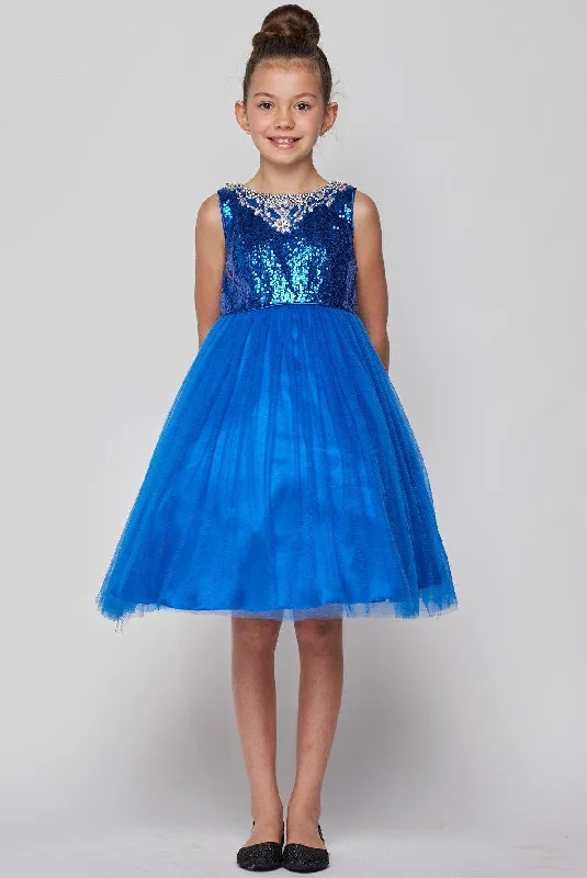 Custom-made dresses for personalized fitsSleeveless Sequin Short Dress Flower Girl