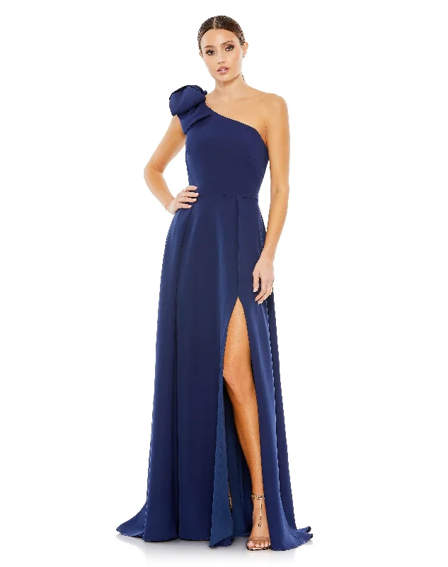 Petite dresses for womenMac Duggal 26989 Prom Long Formal One Shoulder Gown