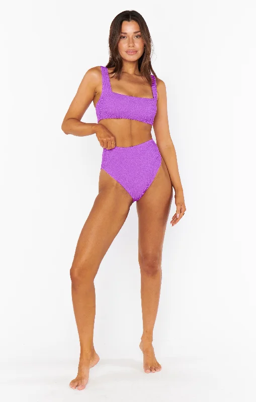 ruffled swimsuitSail Bottom ~ Ultra Violet Scrunch