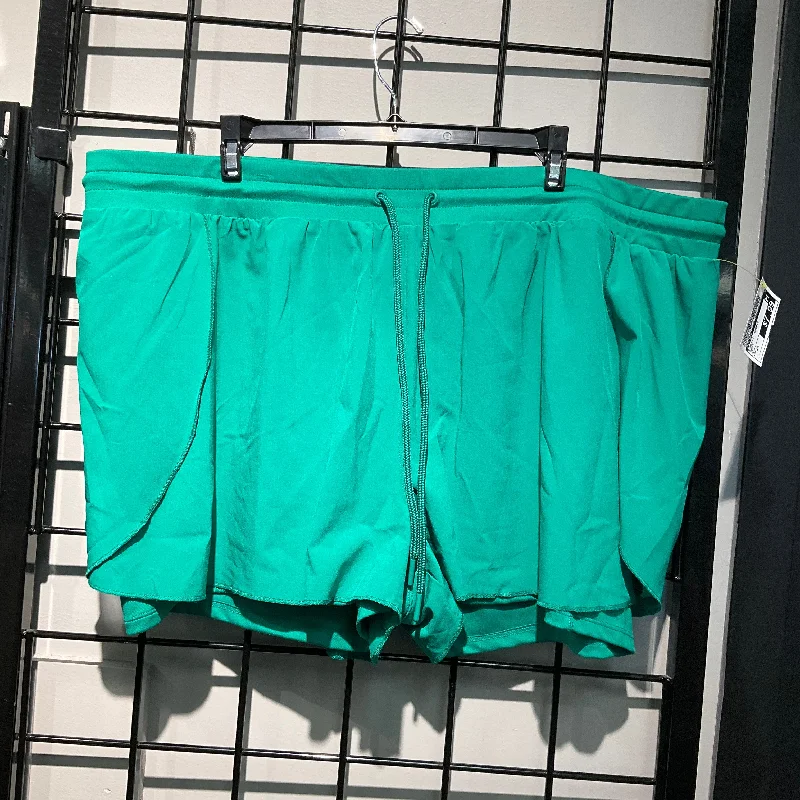 Workout leggings for womenAthletic Shorts By Mta Pro In Green, Size: 2x