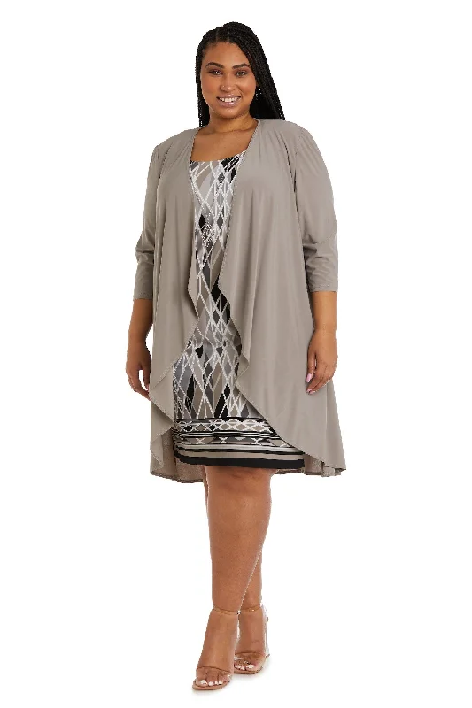 Transitional dresses for in-between seasonsR&M Richards 7987W Short Plus Size Jacket Dress