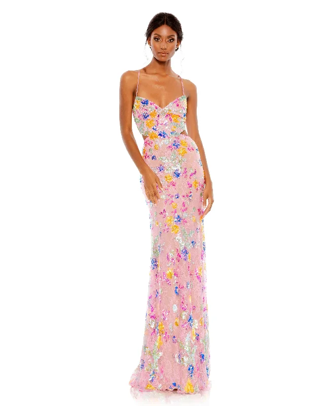 Limited edition dresses for collectorsMac Duggal 68067 Long Formal Floral Prom Gown