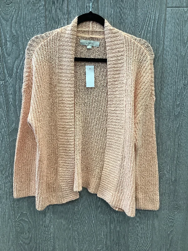 Winter women's sweaterCardigan By Loft In Pink, Size: S