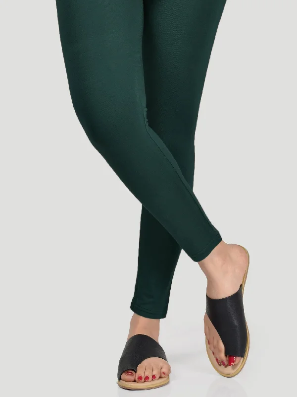 Ripped jeans for womenBasic Tights - Dark Green