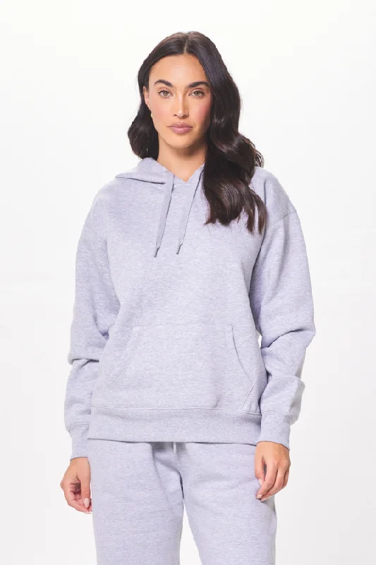 women's hooded jumpers with a cinched waist for a flattering silhouetteHeather Grey Proweave Pullover Hoodie