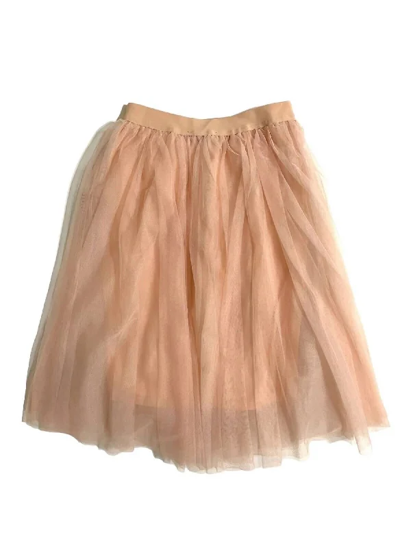 Moisture-wicking women's leggingsWomen's Tulle Elastic Waist Mid Skirt In Light Pink